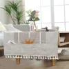 Eenvoudige woonkamer salontafel tafelkleed Scandinavische stijl Rechthoekig theetafelkleed Tafelkleed Kasthoes Handdoek Home Decor 240220