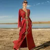 Vêtements ethniques Maroc Party Caftan Musulman Luxe Diamants Femmes Abaya Maxi Robe Turquie Kaftan Soirée Arabe Jalabiya Dubaï Moyen-Orient