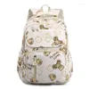 学校のバッグティーンエイジバックパックかわいいベアガールミドルスクールバッグ女子カレッジラップトップ多機能レディーストラベルバッグ