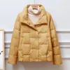 Frauen Trenchcoats Parkas Herbst Winter Stand-up Gollar Leichte Dünne Kurze 2024 Weibliche Lose Baumwolle Jacke Freizeit Tops mantel