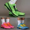 Die Powerpuff Girls Low Cut Herren Freizeitschuhe Bubbles Buttercup Blossom Deep Royal Blue Chill Lotus Soft Pink Mean Green Black Herren Damen Trainer Sport Sneakers Gai