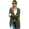 Maglioni da donna Giacca lavorata a maglia Cardigan maglione allentato a maniche lunghe aperto con cinturino incrociato sul retro 27855