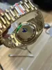 36mm vintage exclusivo relógio masculino automático ouro da mais alta qualidade relógio de pulso pulseira à prova d'água cristal de safira 16008 18238 18038 ONYX 1986 presente do avô