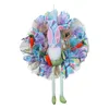 Decoratieve Bloemen 1PCS Pasen Krans Decoratie Ornament Hangende Lente Garland Voor Vakantie Muur Voordeur Home Party