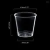 Vasos desechables, pajitas, 100x, vasos de plástico reutilizables S, 30ml, para fiestas, banquetes transparentes, fuertes y duraderos