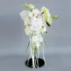 2024 buquês de casamento flores brancas de casamento 28*55cm acessórios de casamento