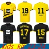 23 24 Jerseys de football REUS DORTMUNDs 2023 2024 Borussia Soccer Haller Chemise de football Bellingham NEONGELB HUMMELS BRANDT Hommes Enfants Kit spécial All Black Maillot de Foot