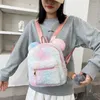 Sacs d'école personnalisé brodé en peluche oreille sac à dos mignon dessin animé animal de compagnie pour enfants