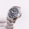 ST9 Titta på Black Dial 40mm 2022 Mekanisk rörelse Dial Rostfritt stål 904L Fashion Watches Fashion Top Designer Watches