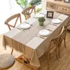Battilo lniane stoliki prostokątne tkaniny z frędzlami wodoodporne biurka do kawy okładka do jadalni dekoracje ślubne 240220