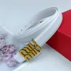 Luxury Belt Designer Belts For Women Men Belt äkta läderbälten Casual midjeband Guld slät spänne 2,5 cm bredd hög kvalitet