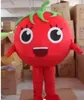 Costume de mascotte de tomate d'Halloween, personnage de dessin animé, taille adulte, carnaval de noël, fête d'anniversaire, tenue fantaisie