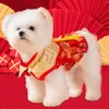 Dog Apparel Chinese Year Costume Cute Tassel Pet For Puppy Dogs Teddy