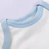 Pagliaccetti Tute a maniche lunghe per neonati Vestiti per bambine nate Ragazzi in cotone organico in puro colore Onesies 3-24M Bambini