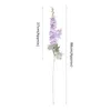 Fleurs décoratives fleur artificielle en plastique ne se décolore pas branche légère décor de mariage faux Delphinium décorer