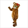 Performance Ours Brun Dessin Animé Costume De Mascotte Halloween Noël Fantaisie Fête Personnage De Dessin Animé Costume Adulte Femmes Hommes Robe Carnaval Unisexe