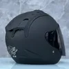 Casques de moto Casque de course Casque Casco approuvé par la CEE SZ-Ram4 Noir mat Demi-saison d'été Femmes et hommes