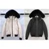 Canda Goose Jackets Duck Down Jacket Moose White Fox Down Jacket Masculino Gola de Pele Parka Inverno Impermeável Casaco de Pato Branco Manto Moda Masculina e Feminina 4442