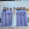 Roupas étnicas Elegante Abaya Cetim Mulheres Muçulmanas Manga Longa Maxi Vestido Turquia Festa de Casamento Dubai Kaftan Vestido Ramadan Islam