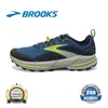 Brooks Cascadia 16 Mens Running Shoes Hyperion Tempo Triple Black White Gray Gray Yellow Orange Mesh Trainers Men في الهواء الطلق.