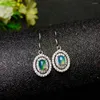 Stud Earrings Beautiful Opal Gemstone Earring Silver Hook Women 925 Sterling Natural Real Gem Girl Birthday Gift