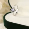 Anelli a grappolo Anello in argento puro di lusso leggero Marchese Agata nera Zircone bianco Gioielli da sposa vintage da donna eleganti