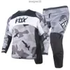 Spedizione gratuita 180 pantaloni in jersey MX Combo Gear Set Motocross Outfit BMX Dirt Bike Mountain Bicycle Off-road Suit Kit nero grigio