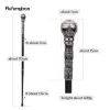 Silver Luxury Round Handle Fashion Walking Stick For Party Decorative Walking Cane Elegant Crosier Knob Walking Stick 93cm