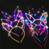 Glow cat ucha opaska na głowę światła Flash Hairband Neon urodziny