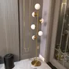 Lampadaire LED élégant en métal doré, design nordique, luminaire décoratif d'intérieur, idéal pour un Loft, un salon, un canapé, un hôtel, une chambre à coucher, une lampe de chevet ou de bureau