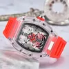 Men's designer watches business fashion sports luxury watches quartz movement quartz transparent case clothing high-quality watches 2023