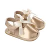 Sandales bébé fille semelle souple en cuir PU nœud papillon princesse robe de mariée Mary Jane pantoufles été enfant en bas âge chaussures