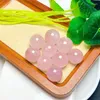 Dekorativa figurer 5st Natural Rose Quartz Mini Balls Healing Stone Small Sphere Pink Crystal Gifts Home Decora 18-20mm