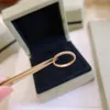 Najwyższej jakości Rose Gold Charm Pierścień okrągły Pierścień Pierścień Luksus V-Gold i prawdziwe 18K Srebrne Pierścionki Modne Wedding Walentynkowe Walentynki Prezent dla kobiet z pudełkiem