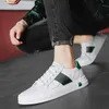 Fashion Black Skating Shoes for Men Breathable Leather Sneakers Nonslip Brand Skateboard Basket Hommes 240223