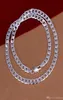 Collier fouets de 8MM de largeur, chaîne épaisse, chaîne gourmette, bijoux style figaro, collier plaqué argent 925, nouveau KASANIER2937409