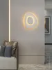 Wall Lamp Nordic Modern LED Lights Minimalist For El Room Round Wrought Iron Corridor Staircase Bedroom Interior Fixture