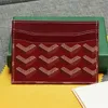 Designer Credit ID Card Holder Purse Luxury Sheepskin Leather Plånbok Pengar Väskor Plaid Korthållare Fodral för män Kvinnor Fashion Mini Cards Bag Coin Purse With Box