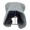 Berets mulheres urso chapéu russo cossaco bonés para esqui de inverno bacia de neve elegante fuzzy