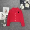 Miumius Designer Knitwear Luxury Fashion для женщин вязание футболки ранняя весна вышиваемая буква
