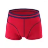 Underpants 2024 Men's Fashion Colorful Cotton Solid Comfort 95% Underwear Boxer 6.27