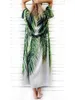 Dames Badmode Strand Kimono Vrouwen Cover Ups Print Up Saida De Banho Para Praia Sarong Gewaad Plage Cover-ups Tuniek Voor Lady