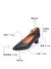 Sapatos de vestido 5.5cm mulheres sandálias elegância couro genuíno senhora mocassins moda concisa saltos grossos designer luxo verão autêntico