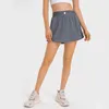 AL Yoga Match Point Tennis Skirt Anti Glare Mini Varsity Skirt Quick Drying Breathable Sport Shorts Weekend Jogging Sweatpants Built Ins with Pocket