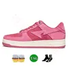 Baskets de mode OG de haute qualité BapestaSk8s chaussures femmes hommes baskets d'extérieur décontractées en cuir verni blanc vert rose mousse rouge gris noir chaussures de coureurs panda bas