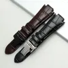 24x14mm Cowhide Leather Watchband Accessories 1853 för T60 Rem Belt L875975K Women Armband Convex Mens Watch Strap 240221