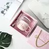 Luxury Pink Gold Mr Mrs Ceramic Marble Coffee Mug Cup Weddal Bridal Couples Lover's Gift Mug Porcelain Milk Tea Breakfast C356K