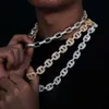 سوار قلادة Mossanite Price Bling Hip Hop Jewelry 11mm Sterling Sier VVS Moissanite Diamond Iced Out Out Cuban Link Chain Nection