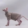 Costumi per gatti Sphynx Vestiti Maglione per gattini Cani Autunno inverno Cappotto in pile spesso Devon Rex Maniche lunghe Forniture per la casa