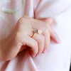 Cluster Rings Original Design Gilt Hetian Jade Ring Enamel Red Stone Auspicious Clouds For Women Chinese Style Gold Plated Wedding Open